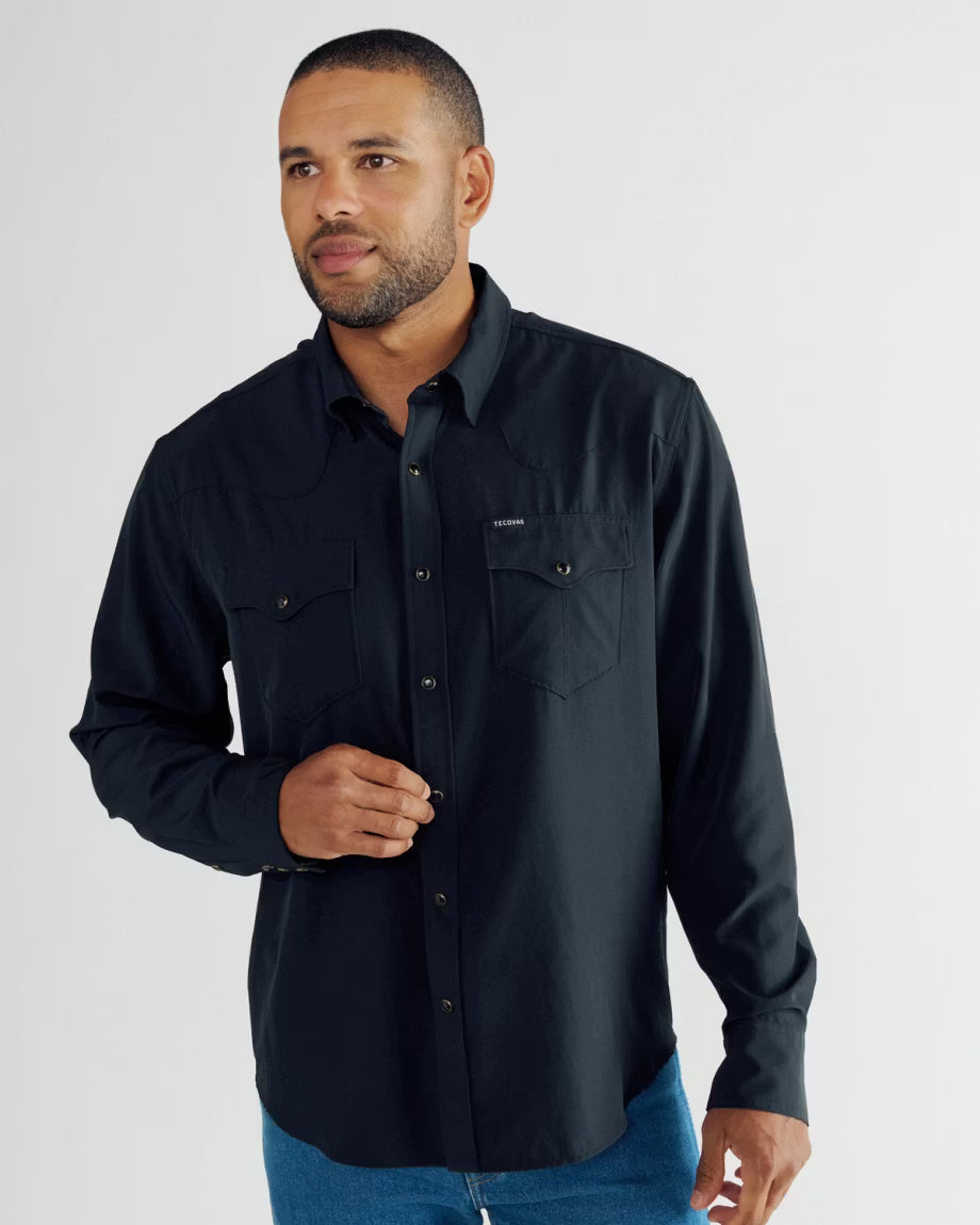 Tecovas Men's Performance Western Long Sleeve Pearl Snap