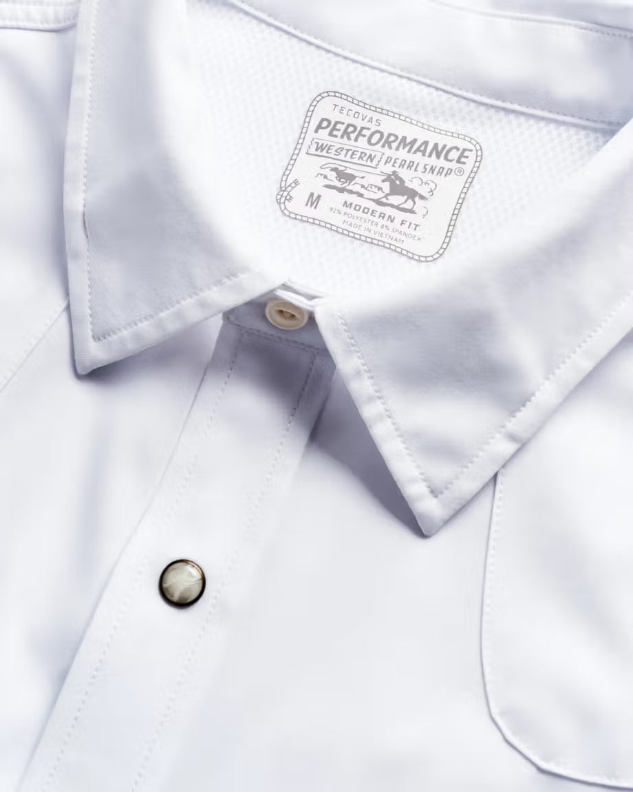 Tecovas Men's Performance Western Long Sleeve Pearl Snap