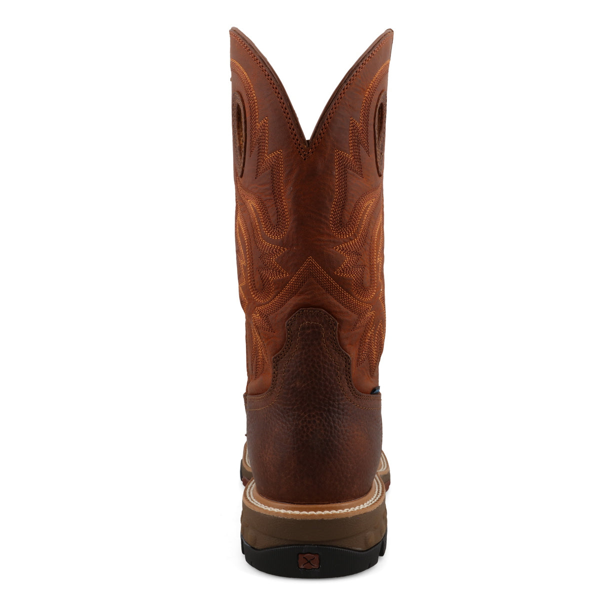 Twisted X Men's 12" Western Work Boot - Ginger & Rust