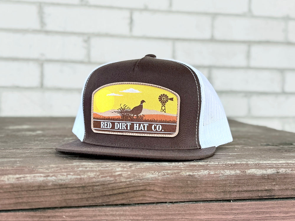 Red Dirt Hat Co. Open Plains - Brown/White 5 Panel