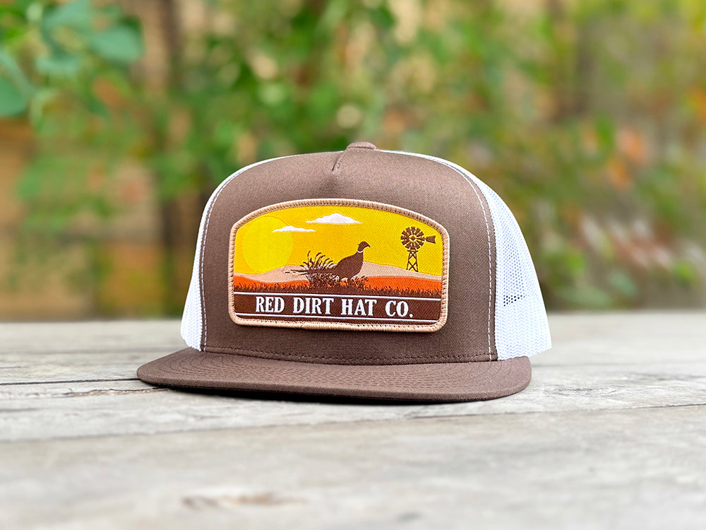 Red Dirt Hat Co. Open Plains - Brown/White 5 Panel
