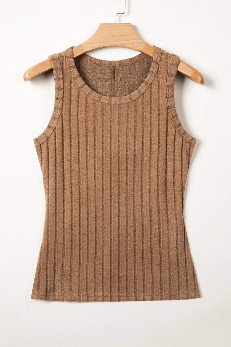 Aapparella Western Mineral Wash Slim Fit Ribbed Tank Top - APLA25613822-P1016-S