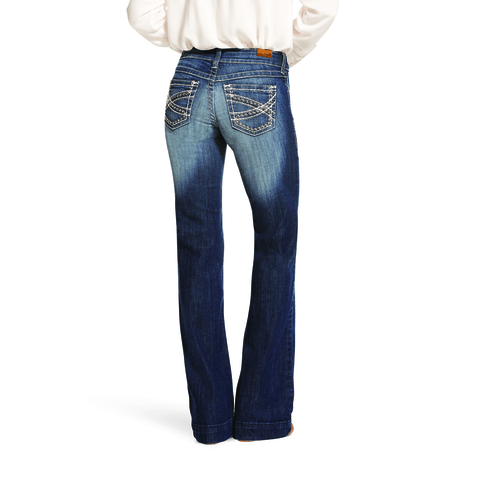 Ariat Women's Mid Rise Entwined Marine Trouser Jeans - 10025302-24S