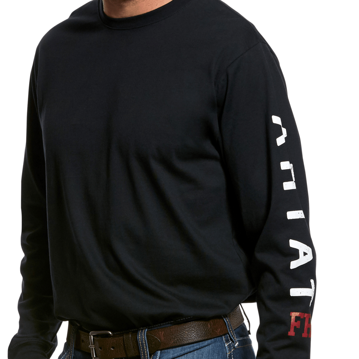 Ariat Men's FR Roughneck Skull Logo Black T-Shirt - 10026434 - S