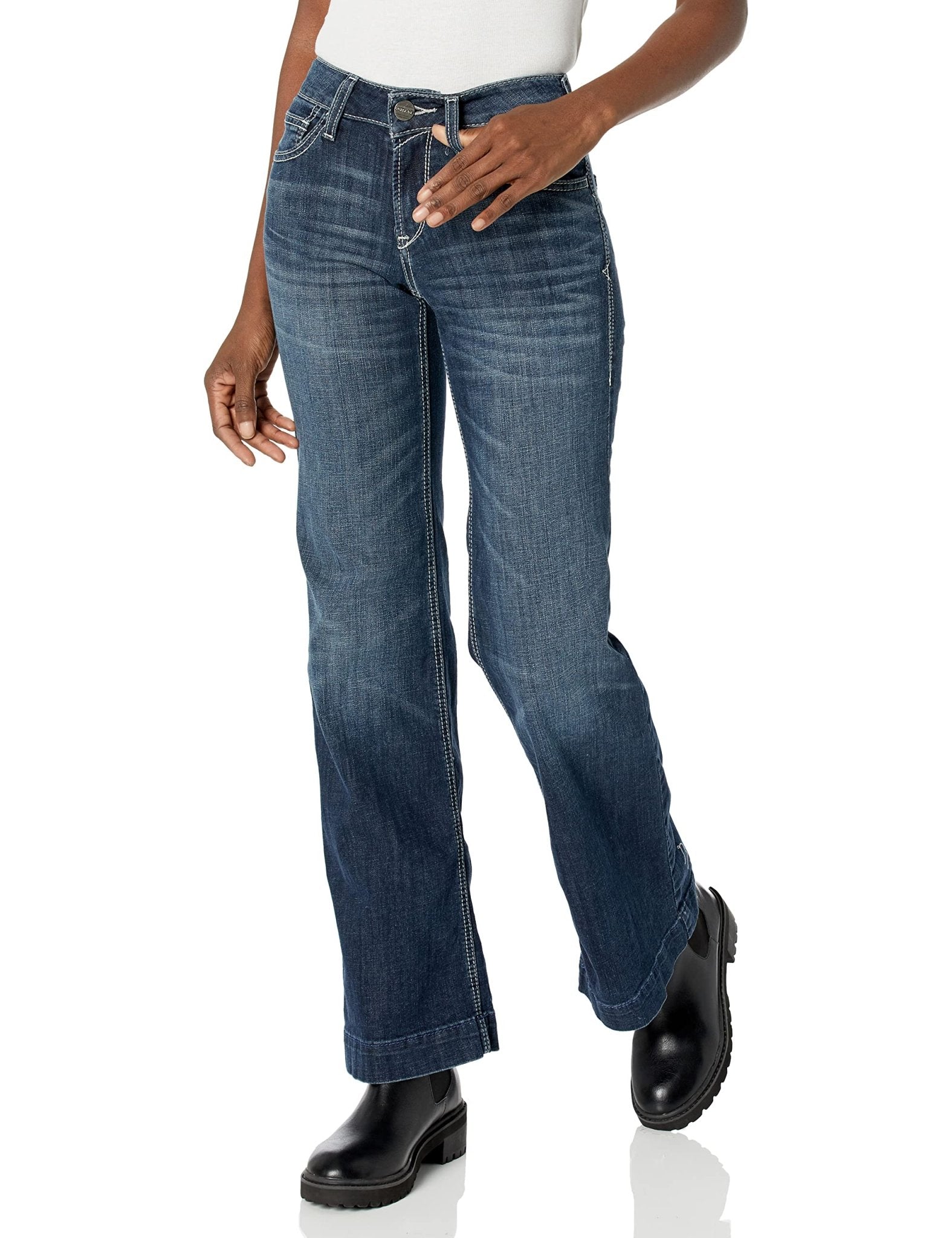 Ariat Women's Trouser Perfect Rise Aisha Wide Leg Jeans - 10040806 - 24L