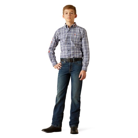 Ariat Boys B5 Slim Nate Straight Jeans - 10053552 - 7R
