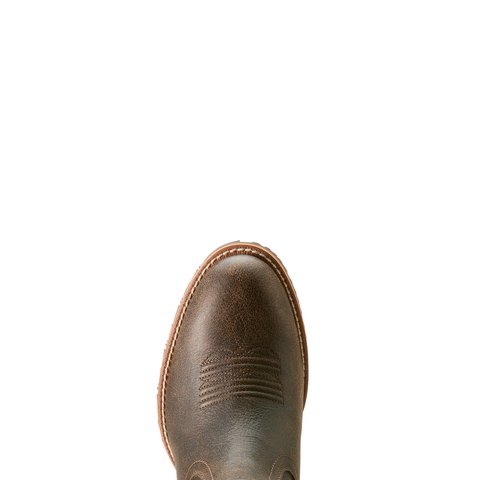 Ariat Men's 5.5" Hybrid Low Boy Round Toe Acorn Brown Western Boot - 10053563 - 6D