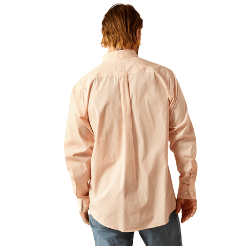 Ariat Men's Pink Wrinkle Free Ashton Classic Fit Long Sleeve Shirt - 10054688 - XS