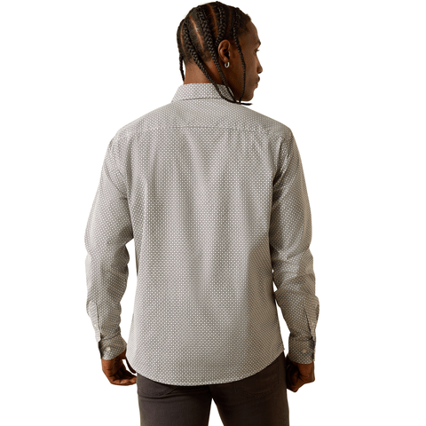 Ariat Men's White Meyer Modern Fit Long Sleeve Shirt - 10054853 - XS