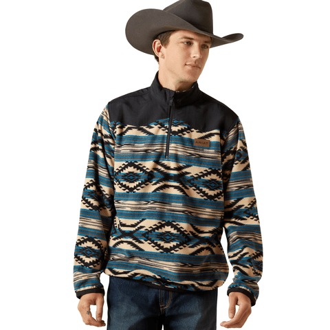 Ariat Men's Basis Fleece Teal Southwest Sweater - 10062487-S