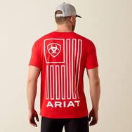 Ariat Men's Geo Flag T-shirt - Mars Red - 10080250-S