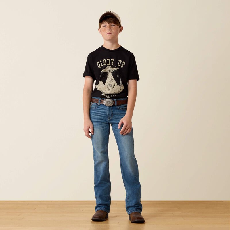 Ariat Boys Youth B4 Relaxed Huck Boot Cut Jeans - Cory - 10080870-7R