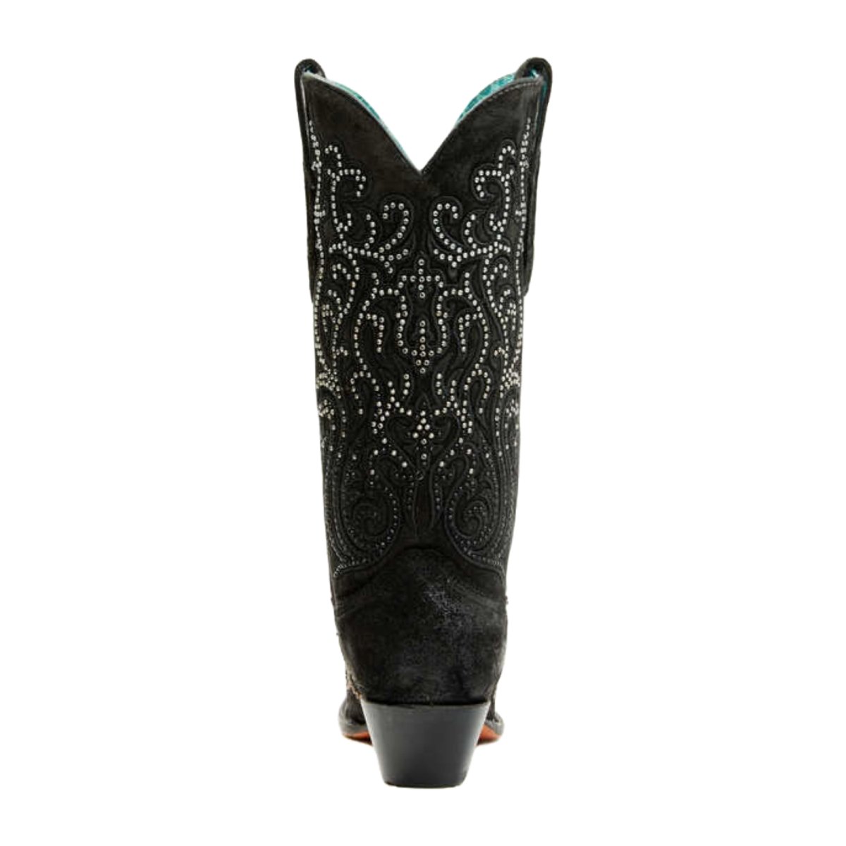 Corral Women's 13" Embroidery & Crystals Black Western Boots - C4100 - 5M