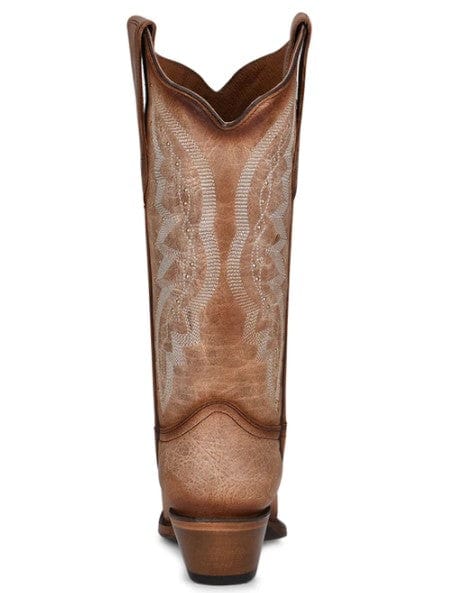 Corral Circle G Women's 13" Embroidery & Studs Brown Snip Toe Western Boots - L2041 - 05M