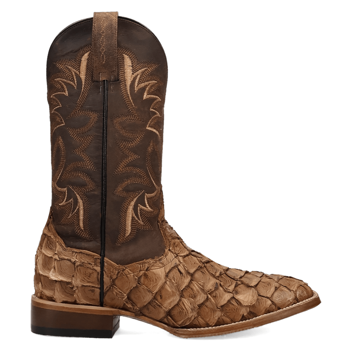 Dan Post Men's Marc Pirarucu Boot - Tan/Chocolate - DP5270-7D