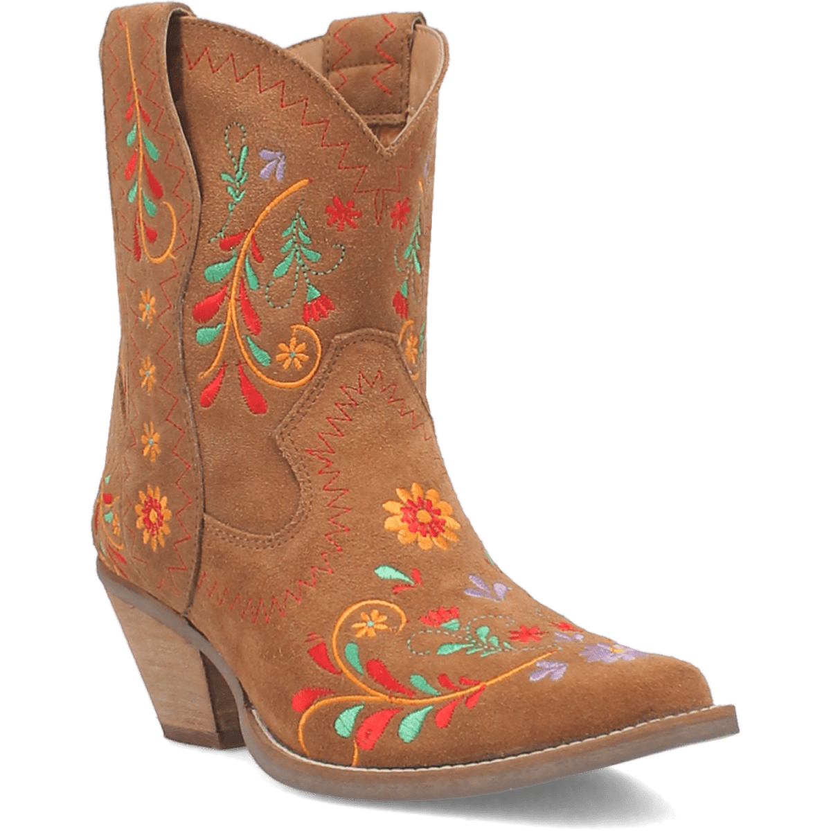 Dingo Women's 8" Camel Sugar Bug Leather Bootie - DI179 - BG4 - 6M