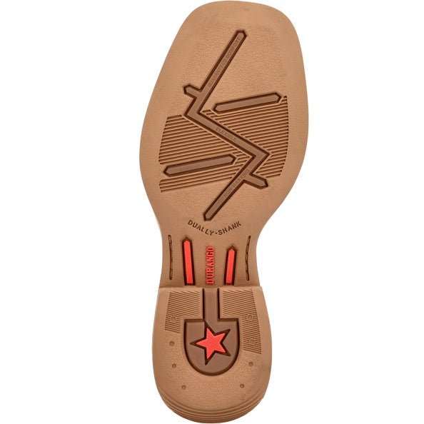 Durango Lil' Rebel Pro Little Kid's 8" Trail Brown and White Western Boot - DBT0242C - 8M