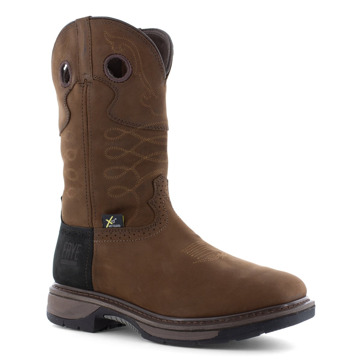 Frye Men's 10" Crafted Dark Brown Steel Square Toe Western Boot - FR40101 - 6M