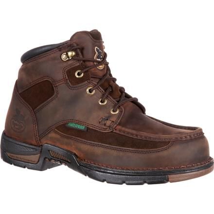 Georgia Boot Men's Athens 6" Moc Steel Toe Waterproof Work Boot - G7603 - 8M