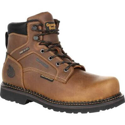 Georgia Boot Men's 6" Giant Revamp Met - Guard Waterproof Round Steel Toe Work Boot - GB00322 - 8M