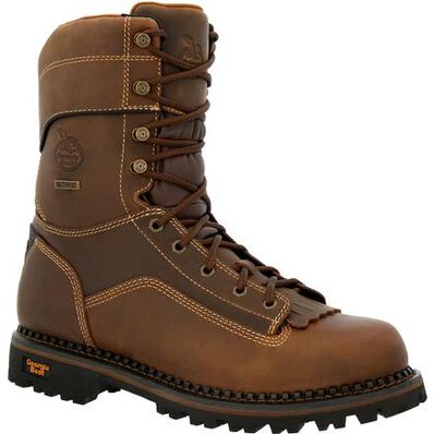 Georgia Boot Men's 9" AMP LT Low Heel Logger Composite Toe Waterproof Work Boot - GB00473 - 7M