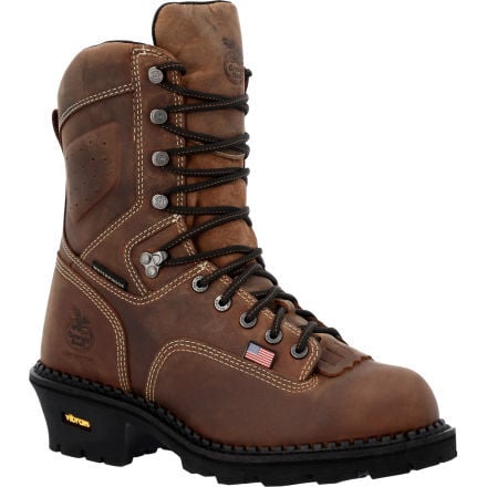 Georgia Boot Men's USA Logger 9" Composite Toe Waterproof Work Boot - GB00540 - 8M
