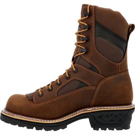 Georgia Boot Men's 9" LTX Logger Brown Composite Toe Waterproof Work Boot - GB00617 - 8M