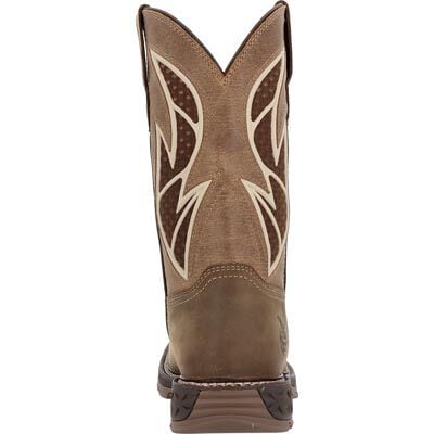 Georgia Boot Men's 11" Carbo - Tec FLX Waterproof Pull - On Brown Work Boot - GB00703 - 7M