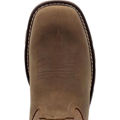 Georgia Boot Men's 11" Carbo - Tec FLX Waterproof Pull - On Brown Work Boot - GB00703 - 7M