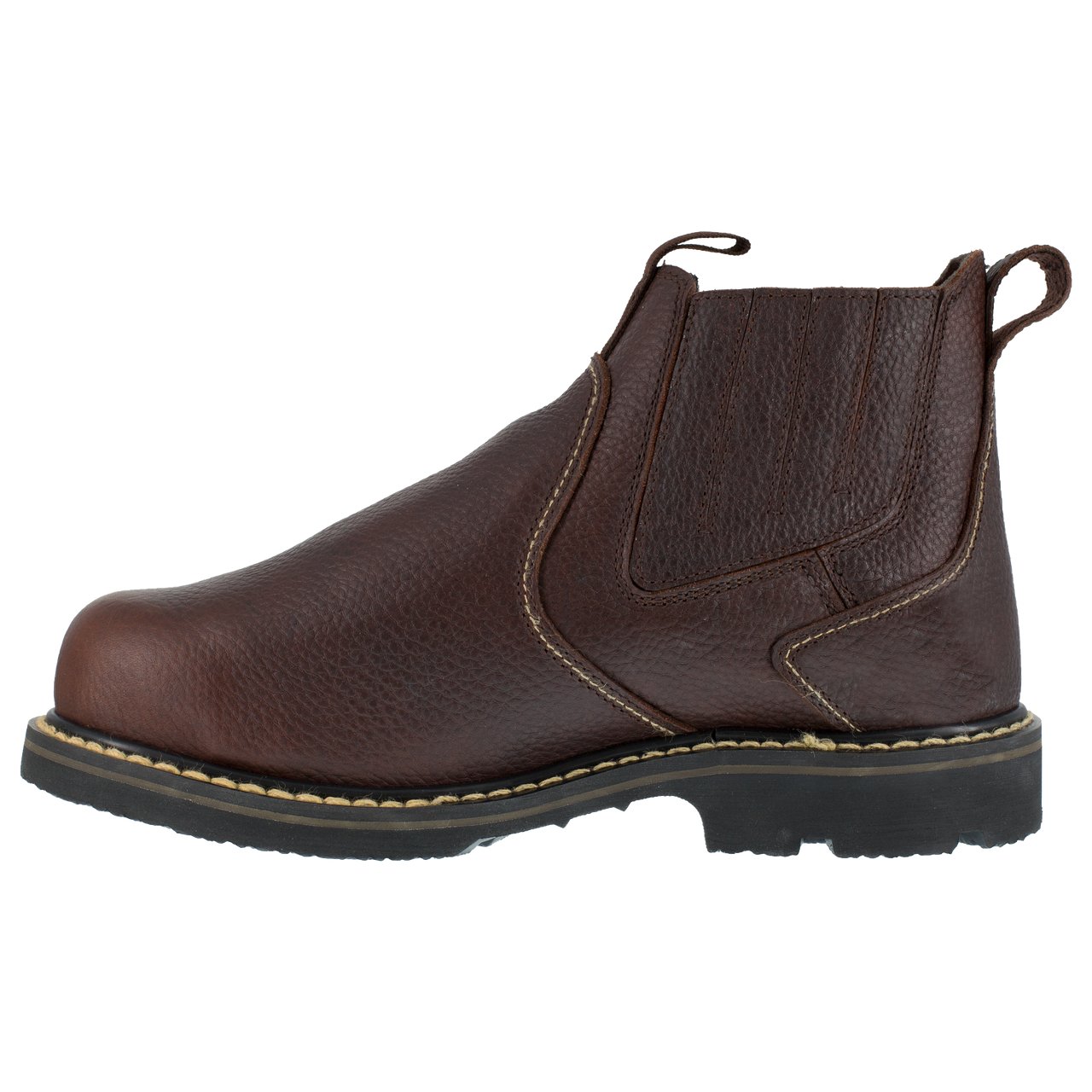 Iron Age Men's 6" Groundbreaker Met Guard Brown Work Shoe - IA5018 - 7M