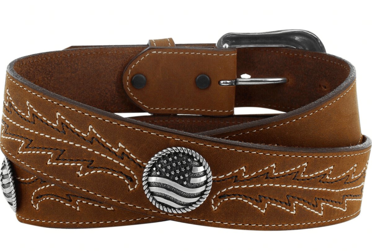 Justin Men's Caddo Aged Bark Western Belt - C13999 - 32