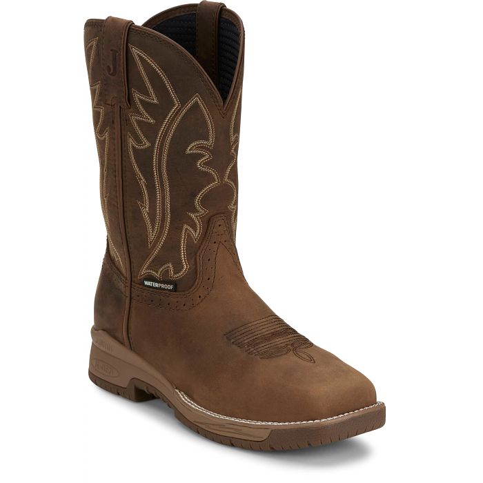 Justin Boots Men's 11" Nitread Square Toe Work Boots - CR3211-7D