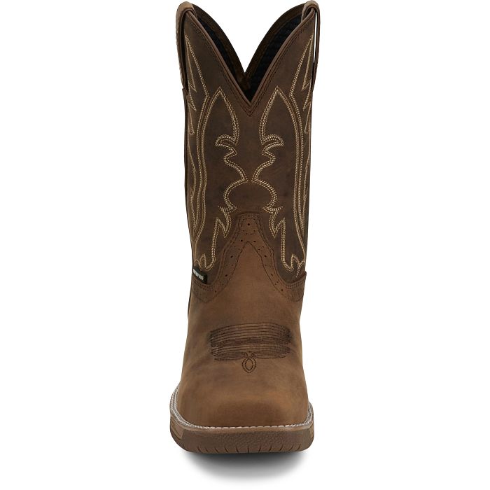 Justin Boots Men's 11" Nitread Square Toe Work Boots - CR3211-7D