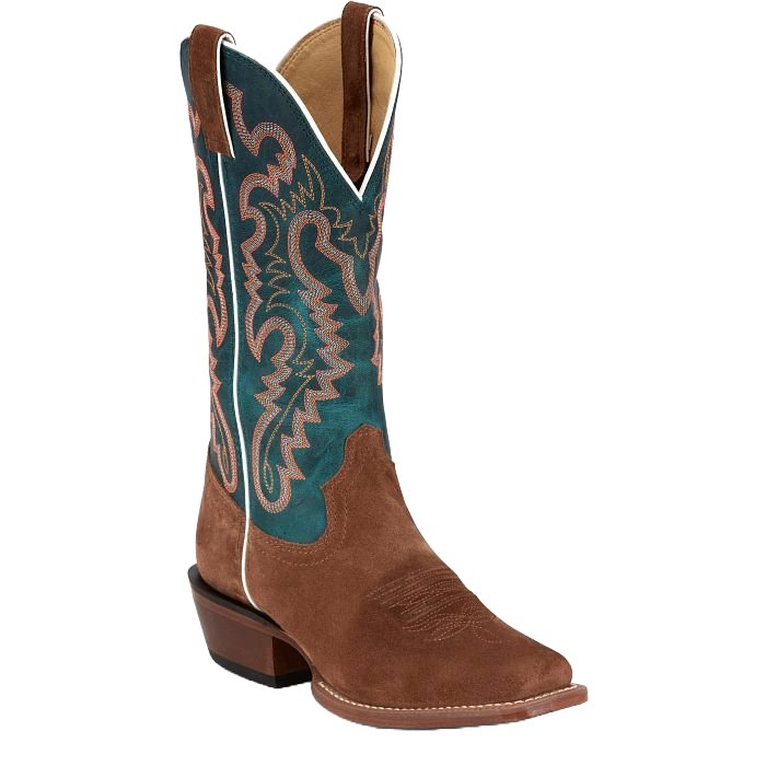 Justin Women's Annie Up Brown Square Toe Western Boot - FN4121 - 6B