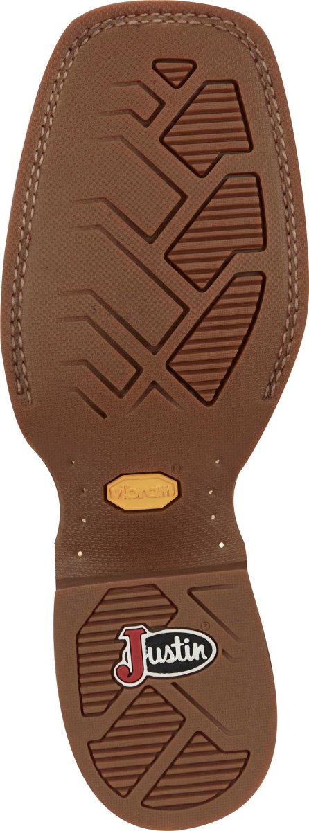 Justin Men's 11" Pecan Show Stopper Square Toe Western Boot - FN7122 - 7D
