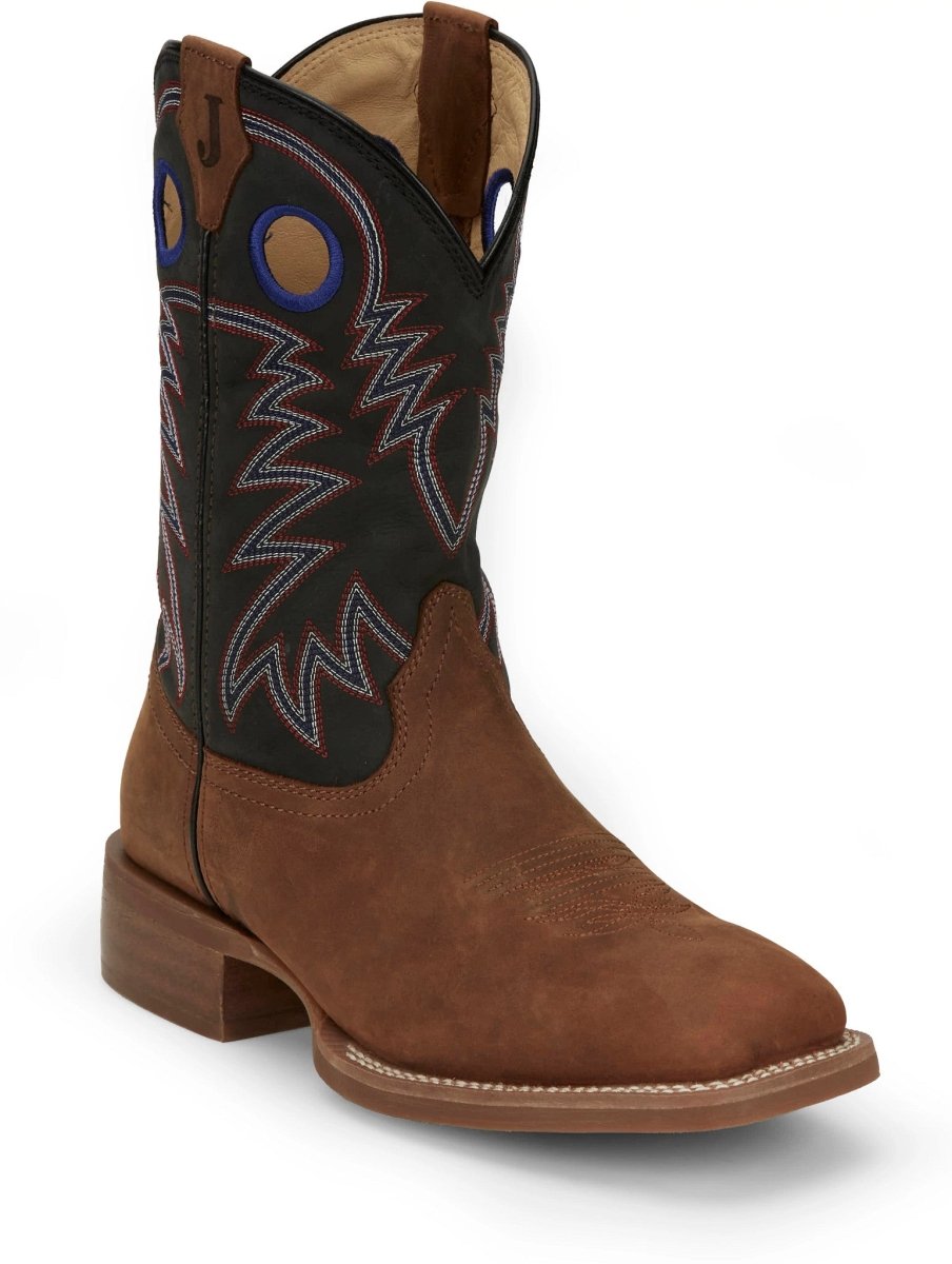 Justin Men's 11" Pecan Show Stopper Square Toe Western Boot - FN7122 - 7D