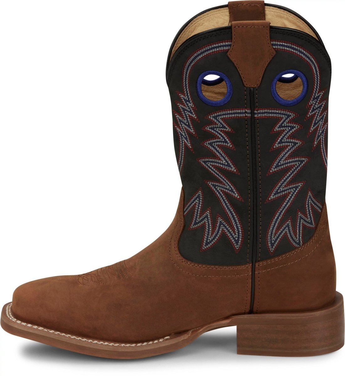 Justin Men's 11" Pecan Show Stopper Square Toe Western Boot - FN7122 - 7D