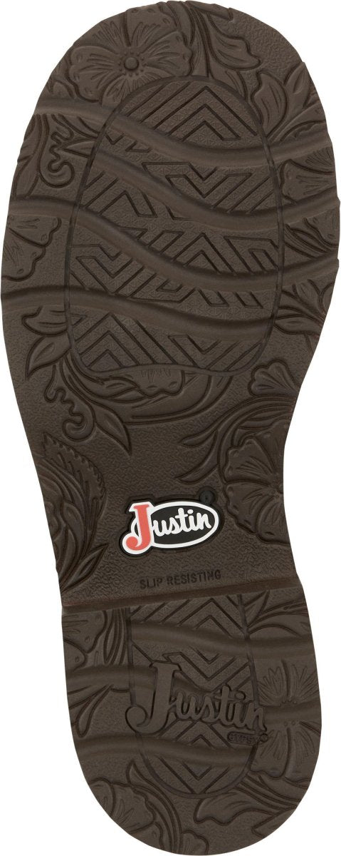 Justin Women's 8" Lyla Brown Round Toe Western Boot - GY9537 - 6B
