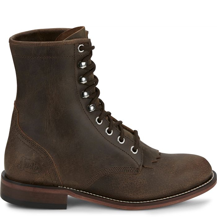 Justin Boots Women's Mckean 7" Lace - Up Roper Western Boots - RP537 - 6B