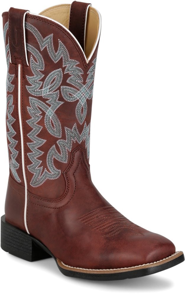 Justin Boots Women's 11" Brown Goat Square Toe Western Boots - UN2341-6B
