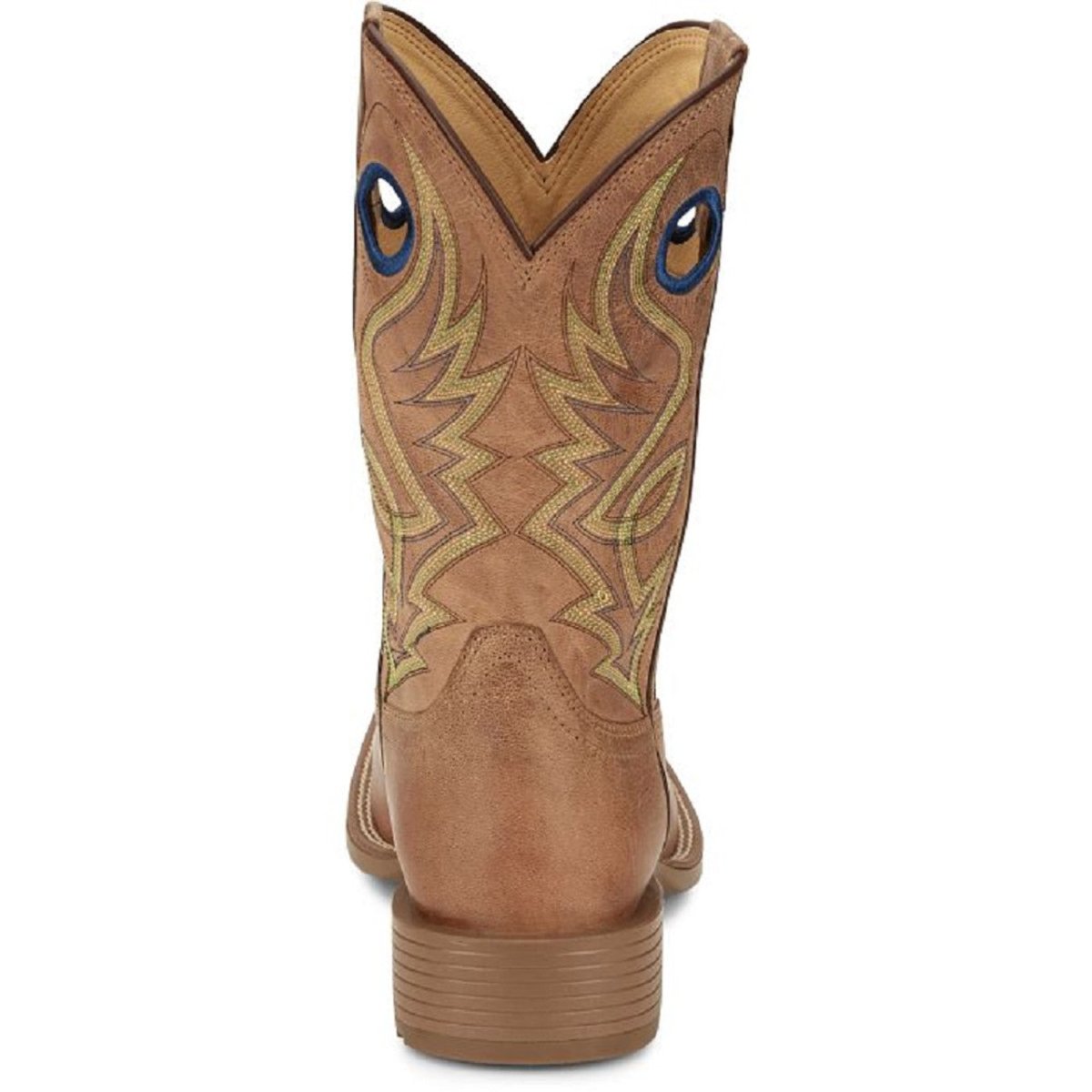 Justin Men's 11" Pickett Tan Goat Wide Square Toe Western Boot - UN7150 - 8D