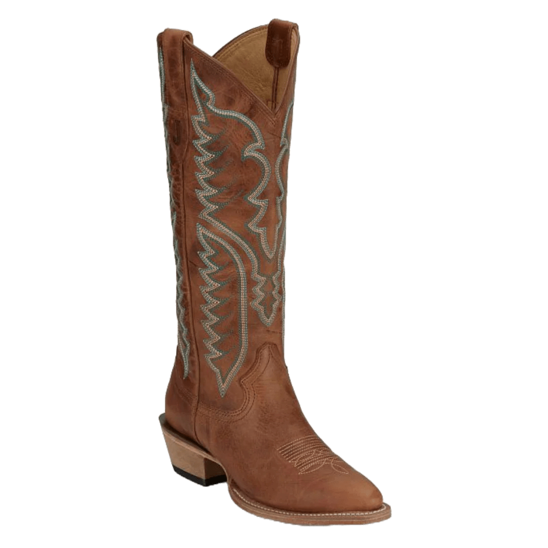 Justin Women's 15" Evelyn Medium Brown Round Toe Western Boot - VN4402 - 6B