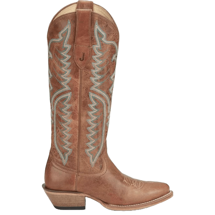 Justin Women's 15" Evelyn Medium Brown Round Toe Western Boot - VN4402 - 6B