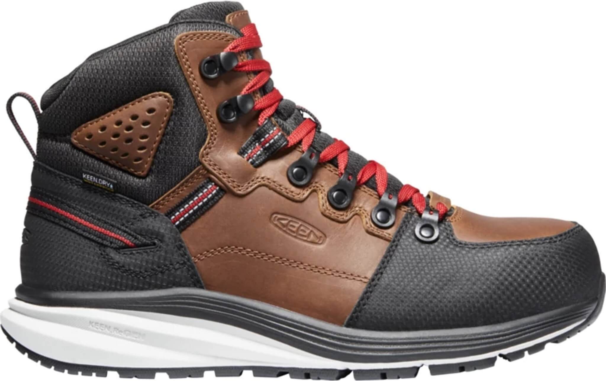 KEEN Utility Men's 7" Waterproof Red Hook Round Carbon - Fiber Toe Work Boot - 1024576 - 7D