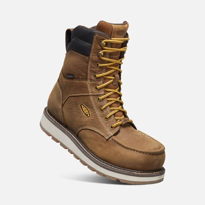 KEEN Utility Men's 8" Waterproof Cincinnati Moc Carbon Fiber Toe Work Boot - 1025694 - 7D