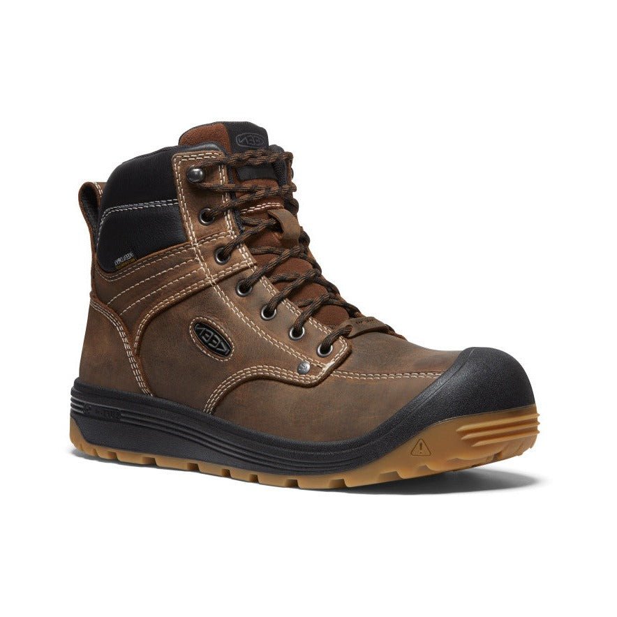 KEEN Utility Men's 7" Waterproof Fort Wayne Round Carbon Fiber Toe Work Boot - 1027100 - 7D