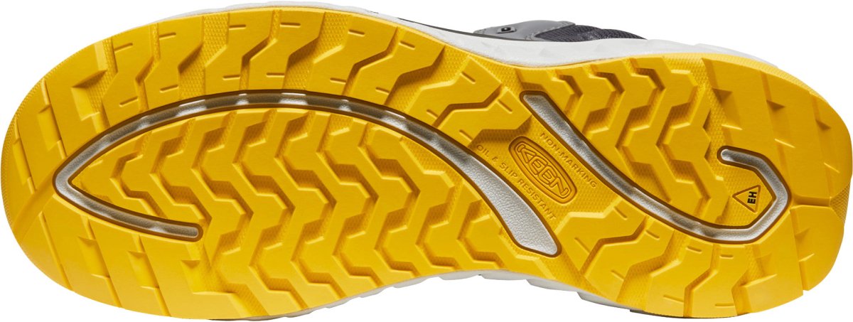 KEEN Utility Men's Arvada 4" Grey Composite Toe Metal Free Mid Work Shoe - 1027652 - 7D