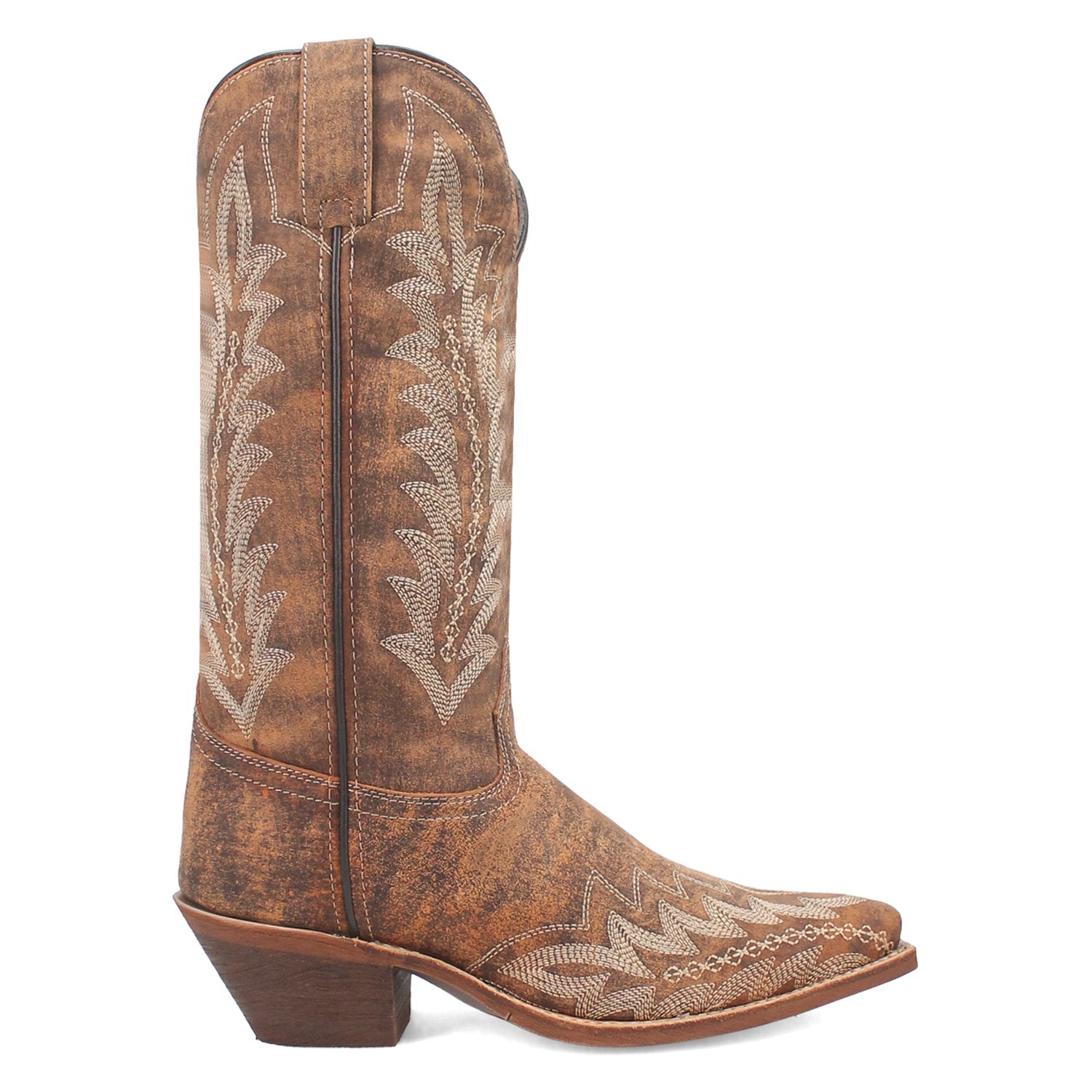 Laredo Women's 12" Emmylee Tan Snip Toe Western Boot - 52189 - 6M