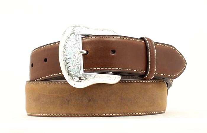 Nocona Men's Top Hand Brown & Silver Western Belt - N2475444 - 30