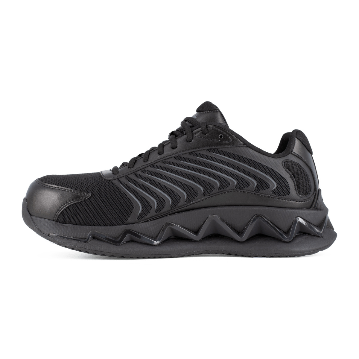 Reebok Women's Zig Elusion Heritage Black Round Composite Toe Safety Shoe - RB302 - 5M